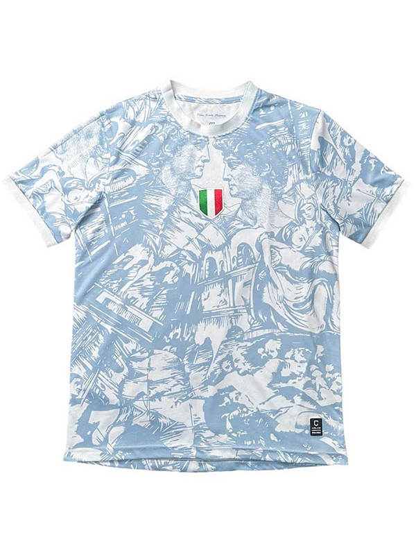 Italy maillot de football italien version TV uniforme de football adulte kit de football blanc pour hommes hauts chemise de sport 2024-2025